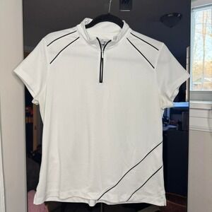 EP Pro Golf Tour Tech Womens white Quarter Zip size large